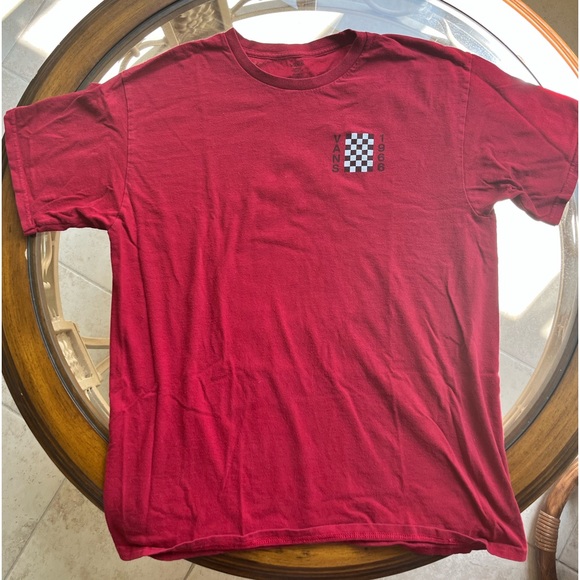 🏁VANS🏁 Graphic Tee Red Checkered - Size L Mens - Picture 2 of 5